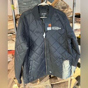 Harley-Davidson Quilted Black Men's Puffer Jacket